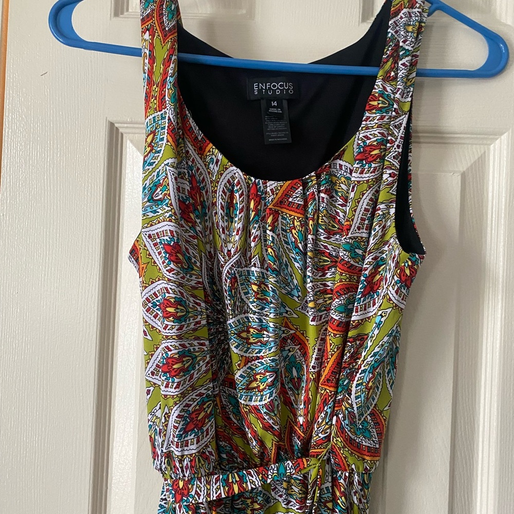 Enfocus Studio Multicolor Patterned Dress